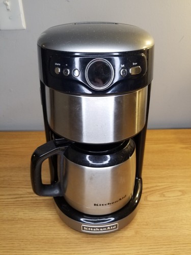 Kitchenaid Coffee Maker KCM1203CU0 Black Silver Stainless Steel Tested & Working