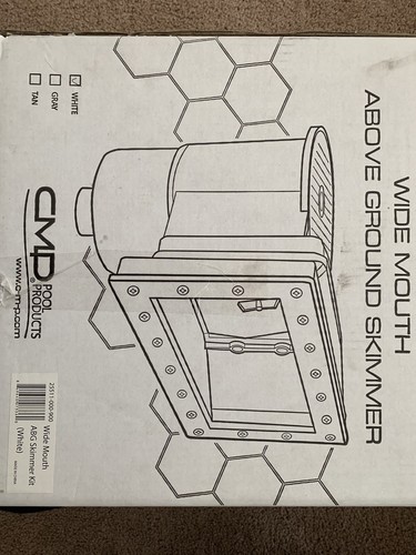 Above Ground Wide Mouth Thru-Wall Skimmer - White - 25511-000-900 NEW