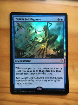 Mtg Hour of Devastation Swarm Intelligence FOIL NM