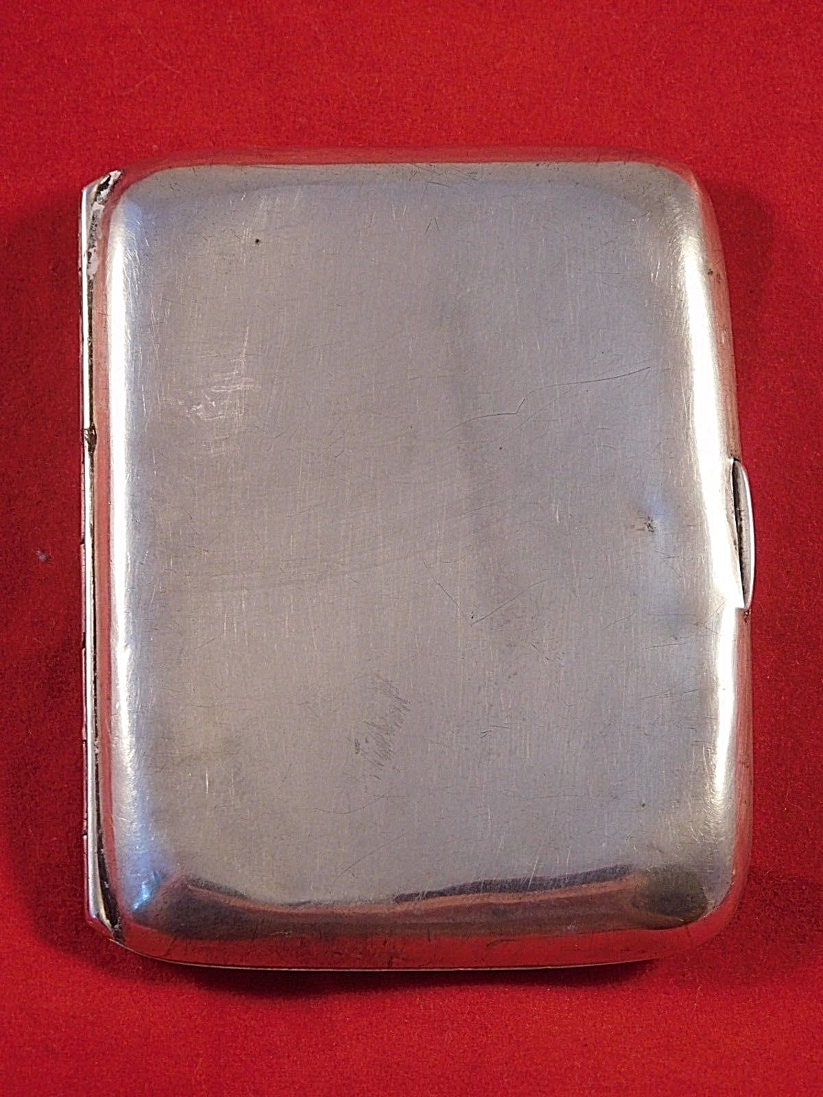 ANTIQUE SCHMITZ, MOORE & CO STERLING SILVER & 14K GOLD CIGARETTE CASE