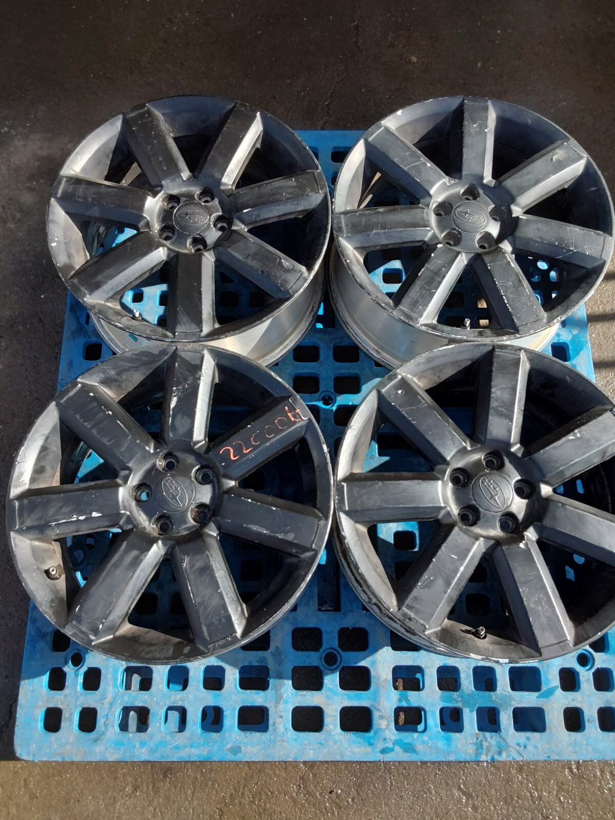 17×7J+48 Subaru 17” 7 Spoke Wheel Rim Factory Original OEM 17X7JJ X 48 | eBay