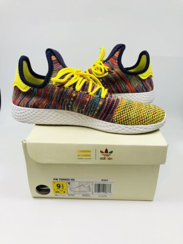 monitor pecho Querido Adidas Pharrell Williams Tennis HU Multicolor Men&#039;s Sz US 9.5 Sneakers  BY2673 | eBay