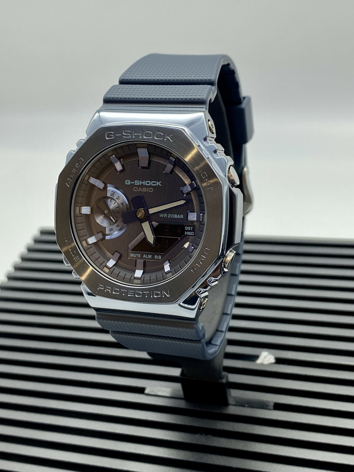 Casio G-Shock Analog/Digital Metal-Clad Blue Watch GM2100N-2A