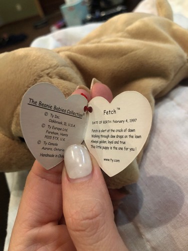 Ty Beanie Babies Fetch the Dog, 1997