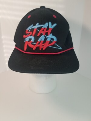 Stay Rad Hat Black Adjustable Carbon Elements 