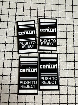 Centuri Arcade Coin Door Inserts - 16mm x 29mm - 4 Pack