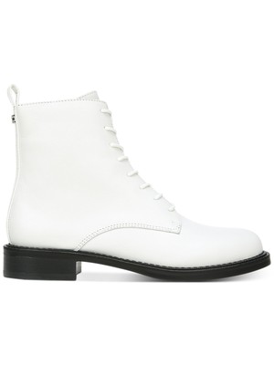 

SAM EDELMAN Женские белые ботинки на шнуровке с логотипом Nina и круглым носком на блочном каблуке 9,5 м, Белый, H2995L3