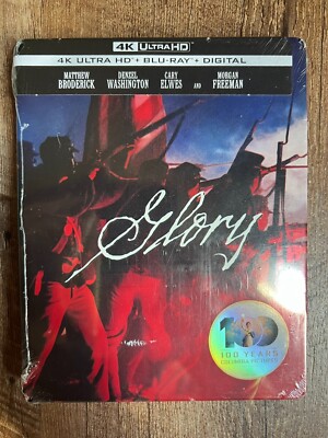 Glory w. Steelbook (4K UHD + Blu-ray + Digital, 1989, Region Free) *NEW/SEALED*