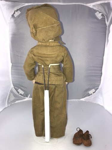 17” Antique Wooden Soldier Doll Schoenhut - Flight Suit WW1!
