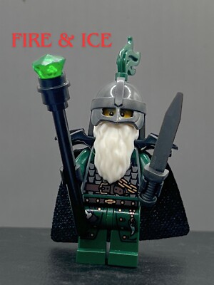 LEGO Wizard Sorcerer Viking Knight King Castle Dungeons & Dragons Minifigure