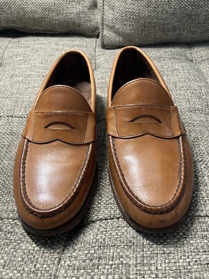 Allen Edmonds Vintage ''PAXTON'' Men's Leather Penny Loafers 8 EEE Tan USA