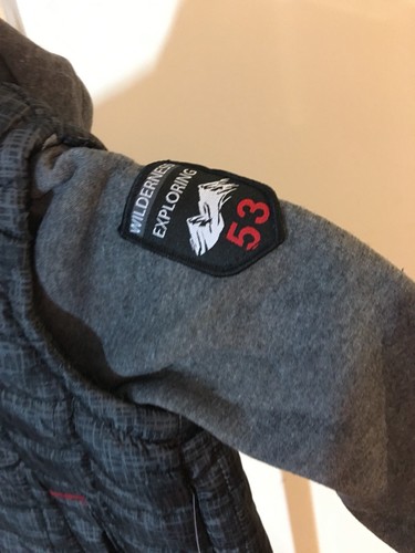 Ixtreme Baby Boys Infant Tonal print vest w/fleece hood and sleeve 12months