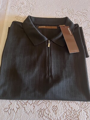 NWT Perry Ellis Men s Ombré Collar Shirt Polo Size XXL