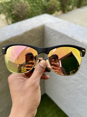 New Ray Ban 4175 877/R5 Oversized Clubmaster Rubber Matte Black 57/16 Authentic
