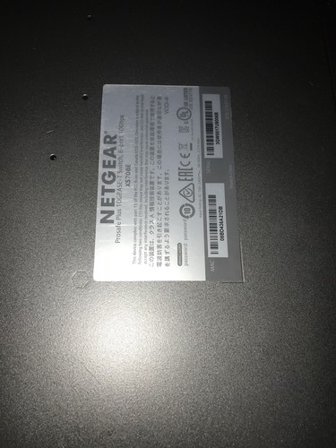 Netgear Prosafe Plus 10GBase-T Switch, 8 port 10Gbps