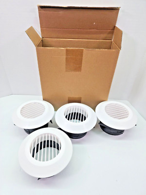 VIHOSE 4 Inch Round Soffit Vents - Pack of 4