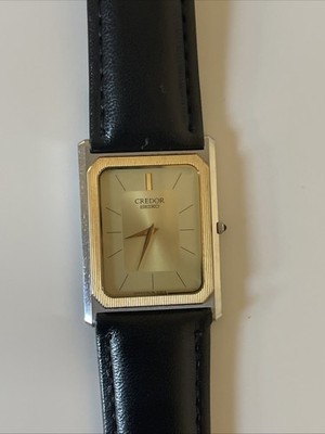 Exc+5] Seiko Dolce 8N40-5040 Gold Dial Quartz Mens Vintage