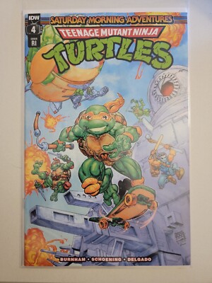 TMNT SATURDAY MORNING ADVENTURES #4 (2023) - GRADE NM - 1:10 INCENTIVE VARIANT