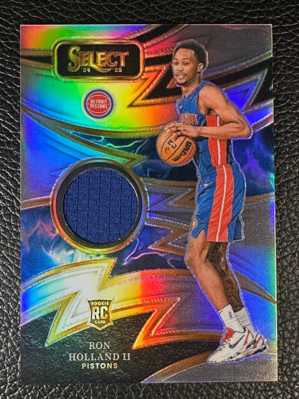 2024 Panini Select Sparks Silver Prizm Ron Holland II Jersey RC Rookie