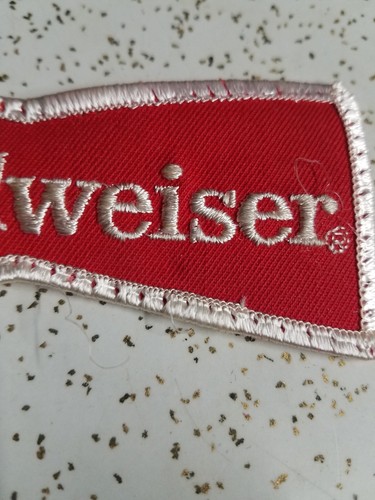 Vintage Budweiser Bowtie Design Uniform Jacket Hat Sew On Patch