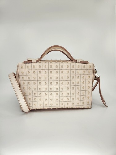 TOD'S グレー レザー Gommino Bag Small TOD'S グレー レザー Gommino Bag Small