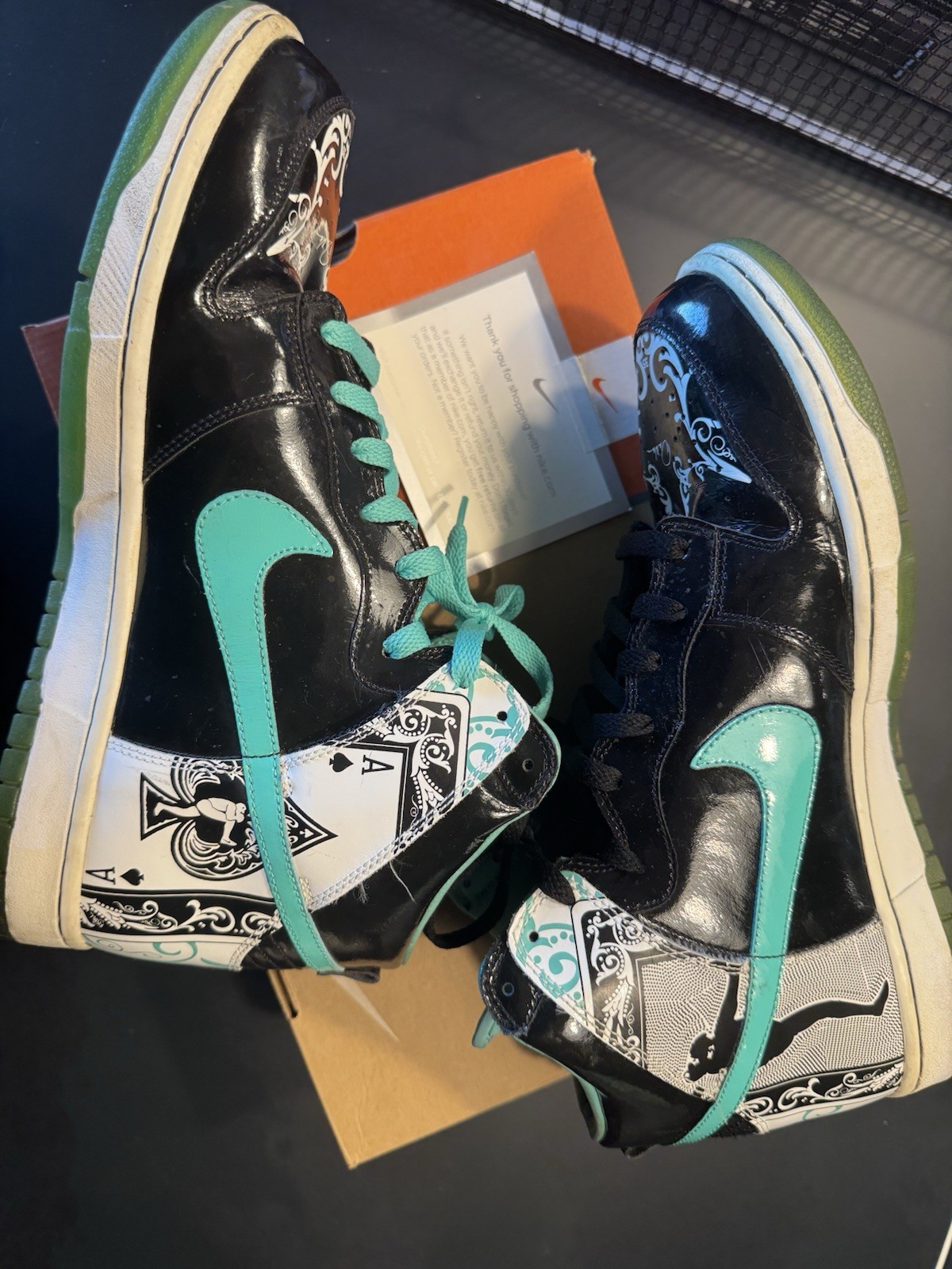 Nike Dunk High Dontrelle Willis Collection Royale Black/Azure/White Men Size 12