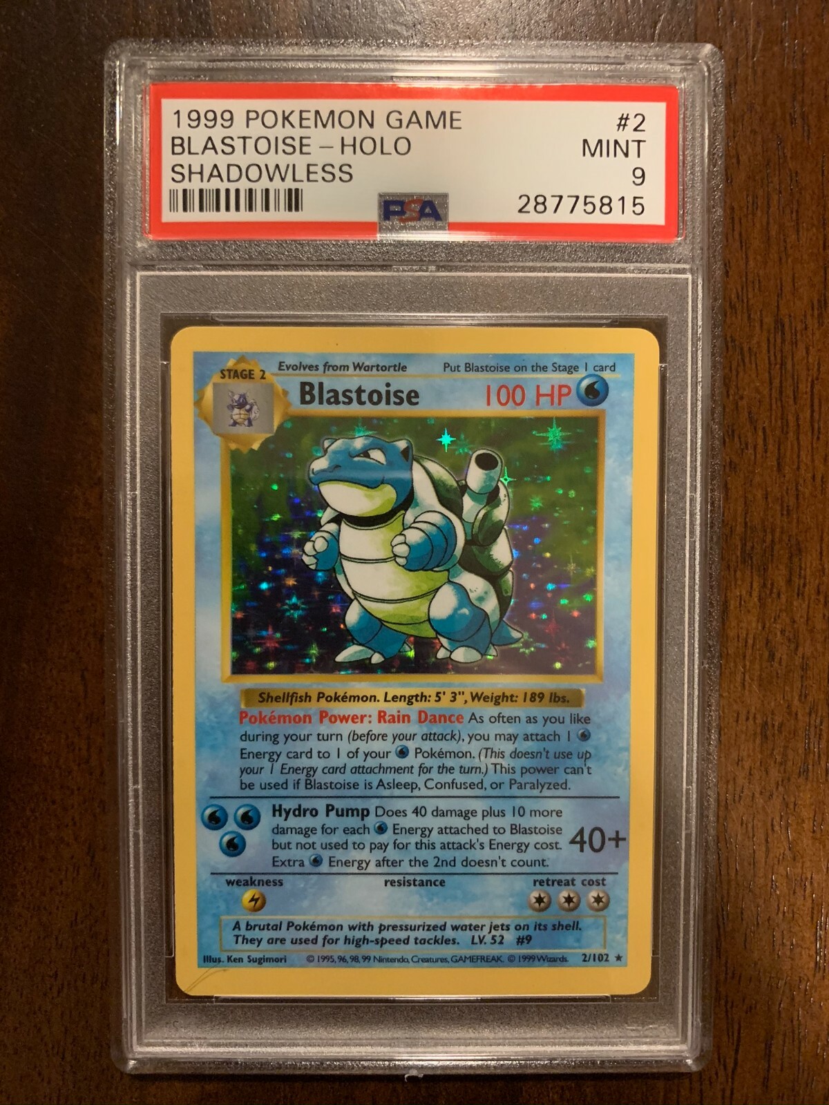 ポケモンカードゲーム Blastoise 2/102 Base Set Pokemon TCG BLASTOISE - 2/102 - Base Set - Holo - Pokemon Card - EXC