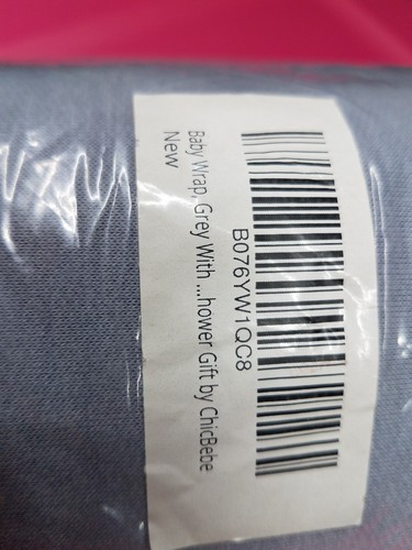 Chic Bebe Baby Wrap Infant Snuggle Carry  Grey New Sealed