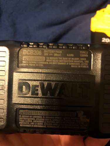 BRAND NEW DEWALT DCB206-2 20V MAX LITHIUM ION XR 6.0AH 2 PACK BATTERIES