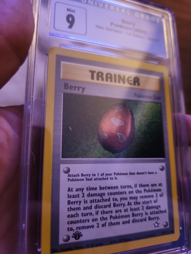 2000 CGC 9 GEM Mint Berry Neo Genesis 1st Edition 99/111 PSA