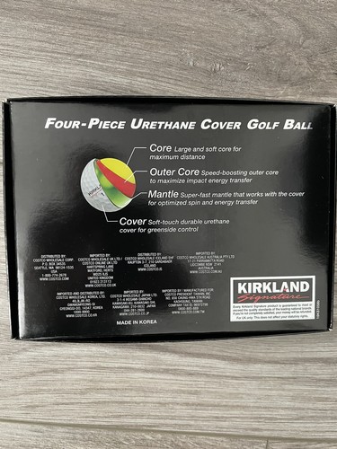 Kirkland by Costco ORIGINAL Golf Balls 4 Piece No Longer Made Or Sold: One Dozen