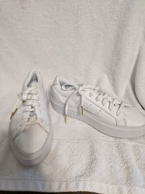 ADIDAS SLEEK WOMANS WHITE SNEAKERS SIZE 5