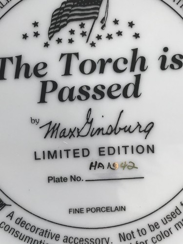 Franklin Mint John F. Kennedy Plate 