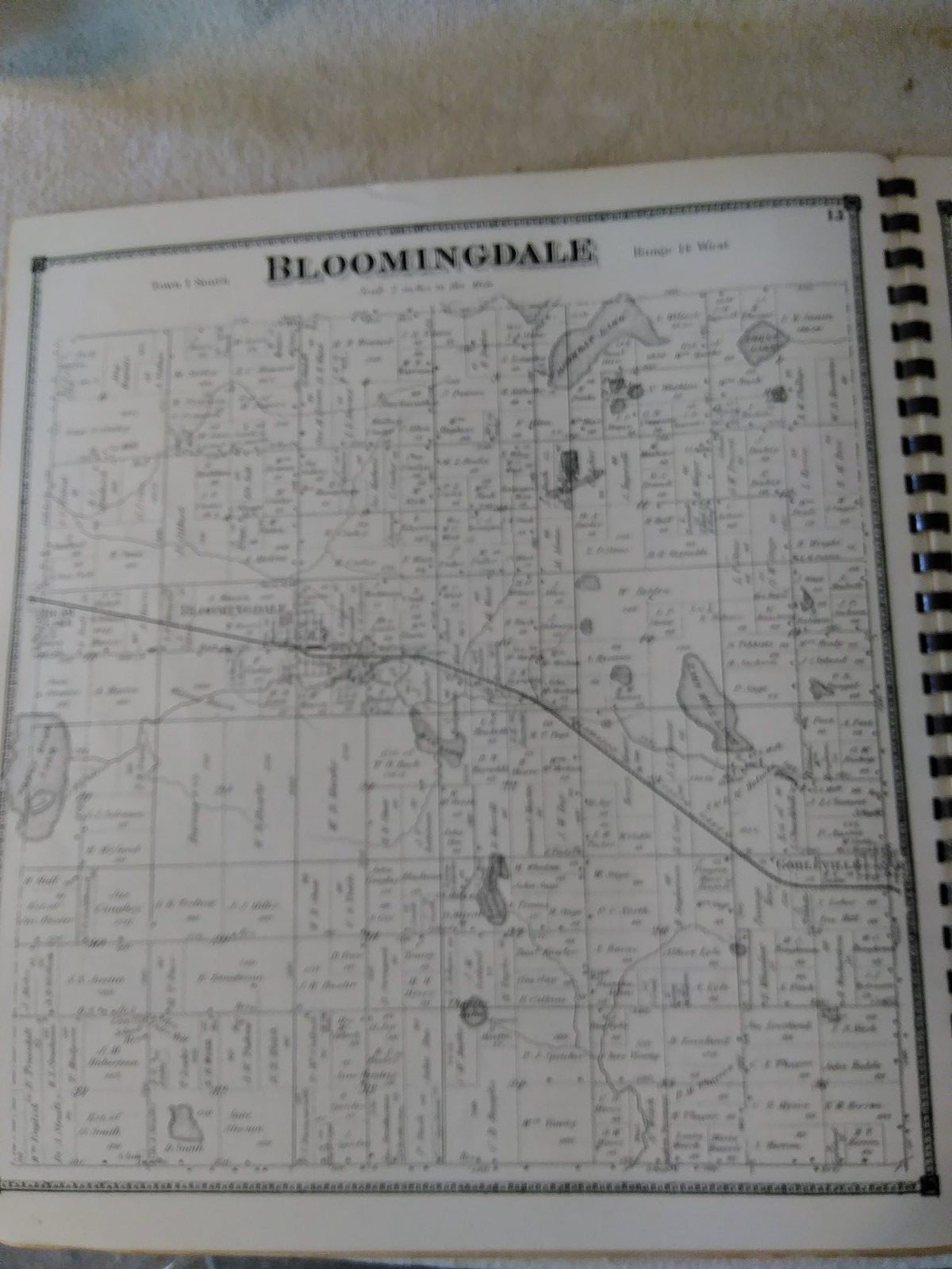 Atlas of Van Buren County Mi. from Actual Surveys Reproduction by Vineyard Press
