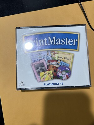 PrintMaster Platinum 16 Set Install CD & Program Cd  2 Art CD's