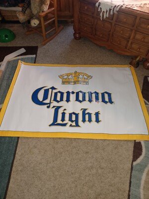 2007 corona light vinyl banner 47 1/2 X 32