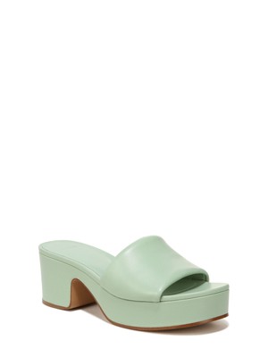 ВИНС. Женские зеленые босоножки Margo на платформе 1-1/2 с открытым каблуком, 9,5 М