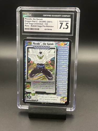 Piccolo, The Namek Foil Cell Saga CGC 7.5 Near Mint Score Z Piccolo, The Namek Foil Cell Saga CGC 7.5 Near Mint Score Z