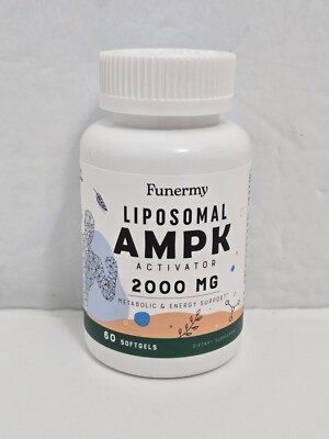 Liposomal AMPK Activator 2000mg 60 Softgels Metabolic Energy Support Exp 10/26