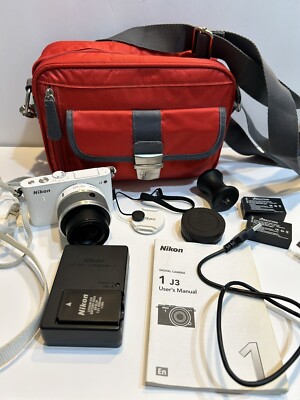 Nikon 1 J3 14.2 MP HD Digital Camera System with 10-30mm VR and 30-110mm VR