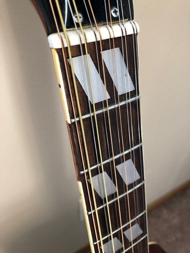 Vintage Lyle DOVE Japan Acoustic 12 string Gibson Lawsuit Era AMAZING ACTION!