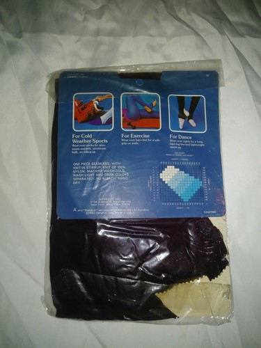 Danskin Stirrup Tights Wine Size A Vintage 1982