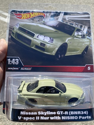 New 2024 Hot Wheels 1:43 Scale Nissan Skyline Gtr (BNR34) V•spec