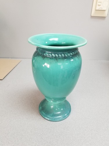 Vintage Green/Blue Ceramic Vase+