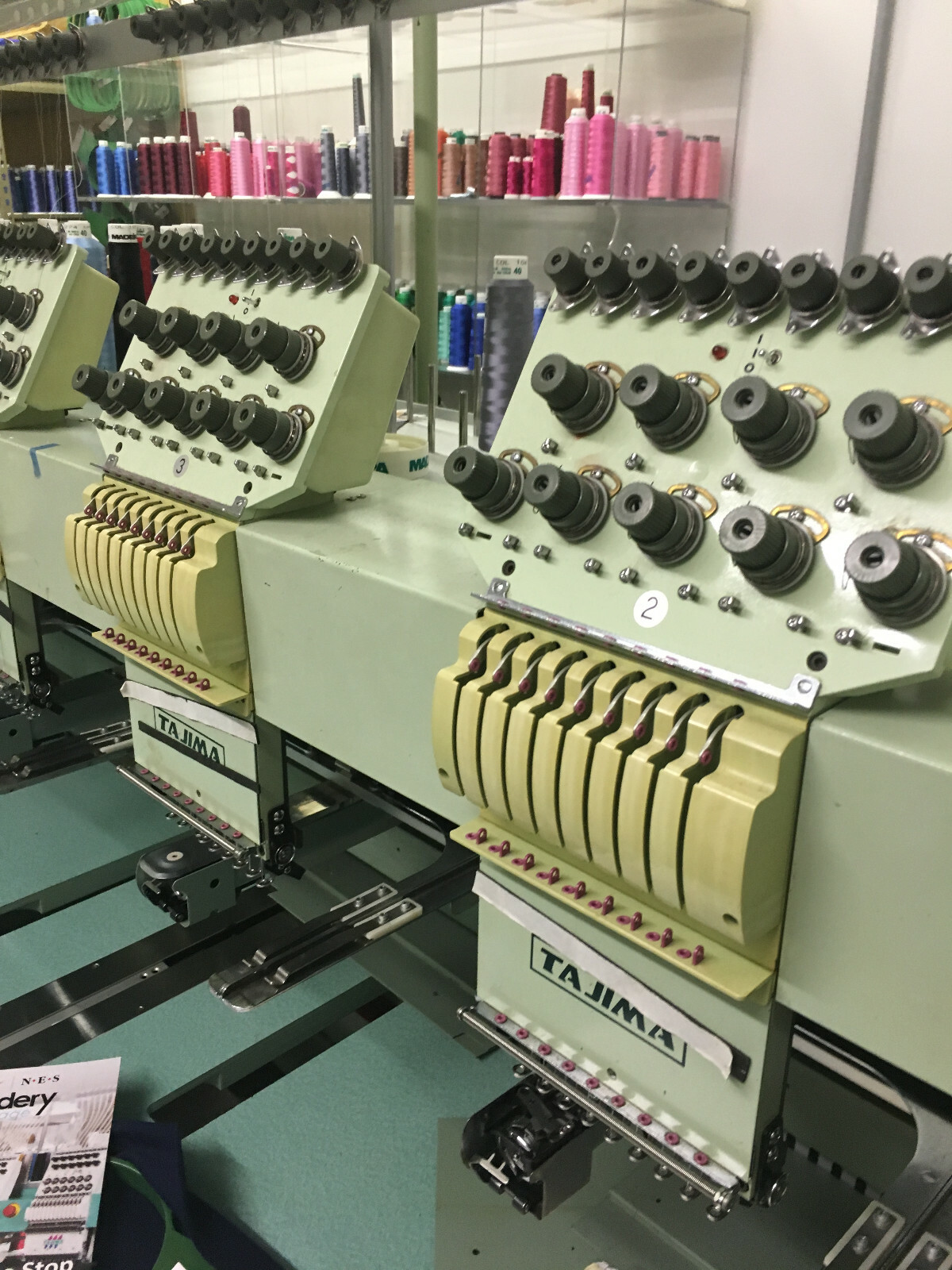 Tajima Embroidery Machine TME-DC 912 - 12 Heads - 9 Needles - As is.