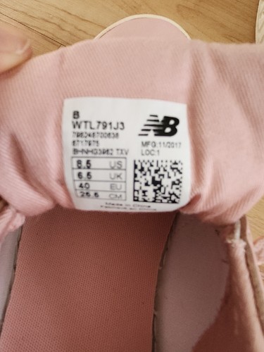 New Balance 791 Lifestyle J Crew Court Sneakers WTL791J3 Low Top Pink Women 8.5
