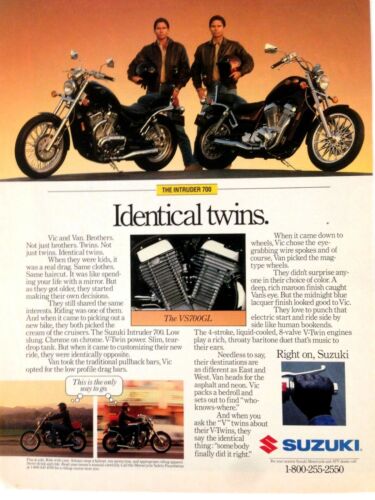 1987 Suzuki Intruder VS700GL Motorcycle Print Ad 