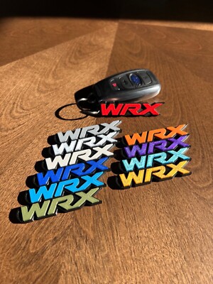 Subaru WRX Emblem Keychain - Custom Colors - 3D Printed Made in USA