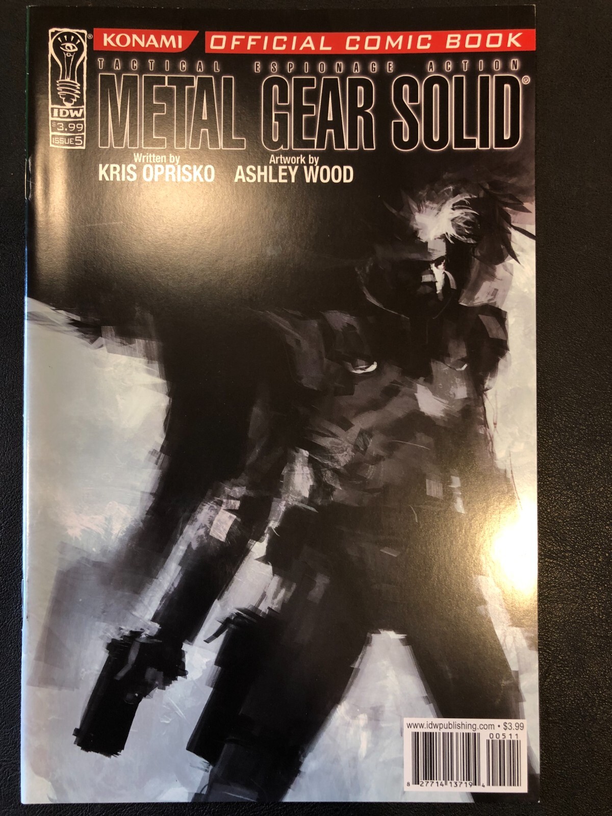 Solid Issue #5 Konami Ashley Wood Cover Idw Comic Book Solid Snake