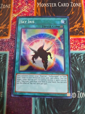Yu-Gi-Oh! TCG Sky Iris OP03-EN009 Super Rare Unlimited Near Mint